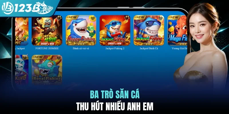 Ba trò săn cá thu hút nhiều anh em