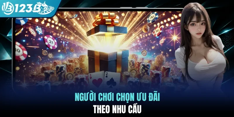 Người chơi chọn ưu đãi theo nhu cầu